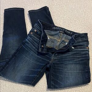 American Eagle Outfitters Women's Deep Indigo Skinny Jeans